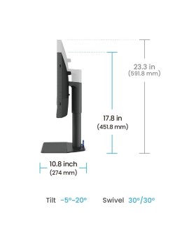 BenQ SW242Q monitor komputerowy 61,2 cm (24.1") 2560 x 1600 px WQXGA LED Czarny