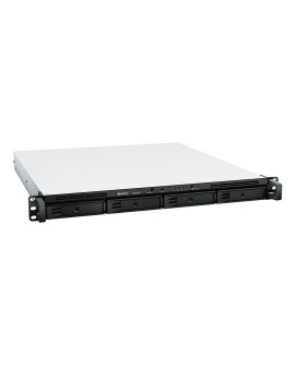 NAS Synology RS822RP+ 1U RACK 4x (3.5" SATA HDD/2.5" SATA SSD) AMD Ryzen V1500B 2 GB DDR4 ECC SODIMM (max. 32GB), 4x 1GbE RJ-45