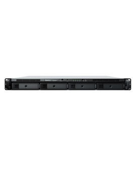 NAS Synology RS822RP+ 1U RACK 4x (3.5" SATA HDD/2.5" SATA SSD) AMD Ryzen V1500B 2 GB DDR4 ECC SODIMM (max. 32GB), 4x 1GbE RJ-45