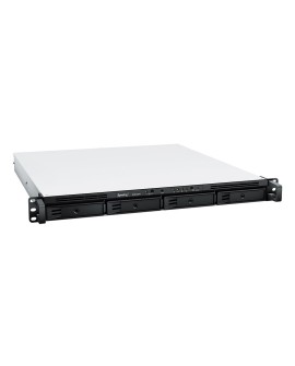 NAS Synology RS822RP+ 1U RACK 4x (3.5" SATA HDD/2.5" SATA SSD) AMD Ryzen V1500B 2 GB DDR4 ECC SODIMM (max. 32GB), 4x 1GbE RJ-45