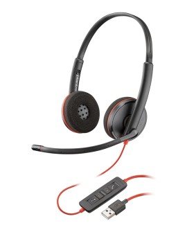 Poly Blackwire 3220 Stereo USB-A Headset (Bulk)