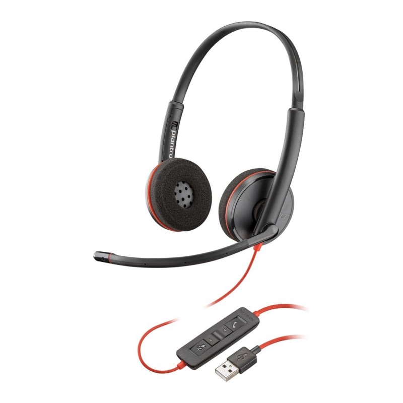 Poly Blackwire 3220 Stereo USB-A Headset (Bulk)