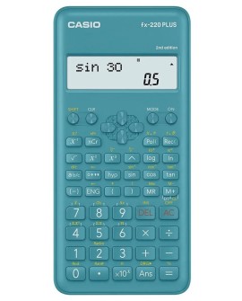CASIO KALKULATOR NAUKOWY FX-220PLUS-2 NIEBIESKI, 12 CYFROWY WYŚWIETLACZ