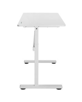 Biurko ręczna regulacja wys Ergo Office, max 40 kg, max wys 117cm, z blatem do pracy stojąco siedzącej, ER-401 W
