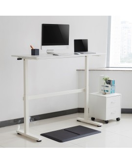 Biurko ręczna regulacja wys Ergo Office, max 40 kg, max wys 117cm, z blatem do pracy stojąco siedzącej, ER-401 W