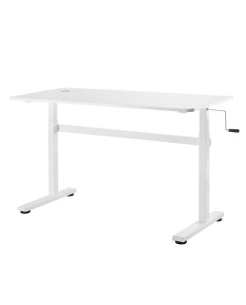 Biurko ręczna regulacja wys Ergo Office, max 40 kg, max wys 117cm, z blatem do pracy stojąco siedzącej, ER-401 W