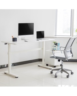 Biurko ręczna regulacja wys Ergo Office, max 40 kg, max wys 117cm, z blatem do pracy stojąco siedzącej, ER-401 W