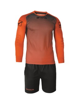 Komplet bramkarski Givova Kit Manchester pomarańczowo-czarny KITP008 0110 XL