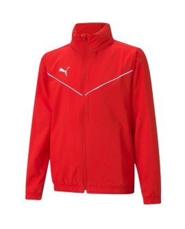 Kurtka dla dzieci Puma teamRISE All Weather Jacket czerwona 657402 01