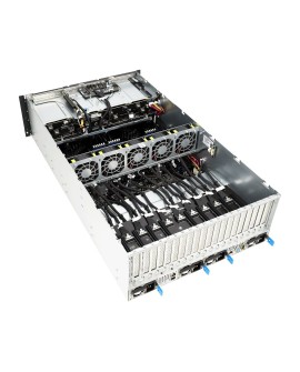 Platforma Asus Rack (4U) ESC8000A-E12 AMD Epyc 9004 (8x NVMe/SATA HS, 1xM.2, 2x10Gbe, IPMI, 2+2 3000W)
