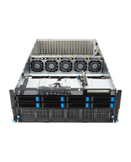 Platforma Asus Rack (4U) ESC8000A-E12 AMD Epyc 9004 (8x NVMe/SATA HS, 1xM.2, 2x10Gbe, IPMI, 2+2 3000W)