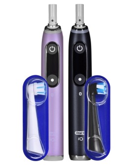 Braun Oral-B szczoteczka elektryczna iO 9N zestaw DUO BLACK ONYX & ROSE QUARTZ