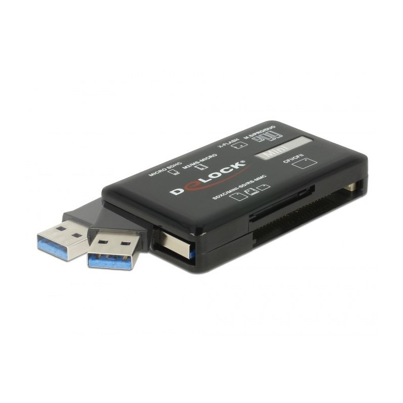 DeLOCK Czytnik kart SuperSpeed USB 5 Gbps do kart pamięci CF/SD/Micro SD/MS/M2/xD