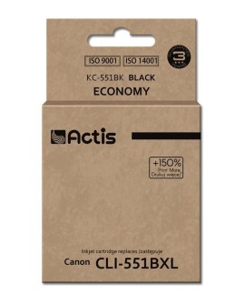 Actis KC-551Bk Tusz (zamiennik Canon CLI-551BK Standard 12 ml czarny)