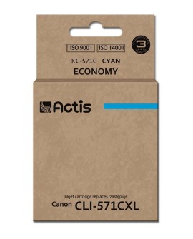 Actis KC-571C Tusz (zamiennik Canon CLI-571C Standard 12 ml niebieski)