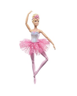 BARBIE Baletnica Magiczne światełka Lalka (blondynka) HLC25