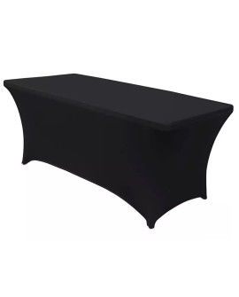 GREENBLUE OBRUS ELASTYCZNY POKROWIEC NA STÓŁ CATERINGOWY CZARNY 180X75X74CM, SPANDEX, GB372