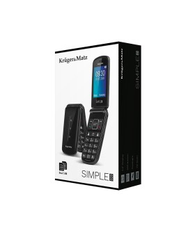 KRUGER & MATZ TELEFON DLA SENIORA SIMPLE 929 KM0929 7,11 cm (2,8") 108,5g Czarny