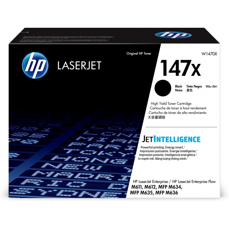 HP LaserJet Oryginalny czarny toner o wysokiej wydajności 147X