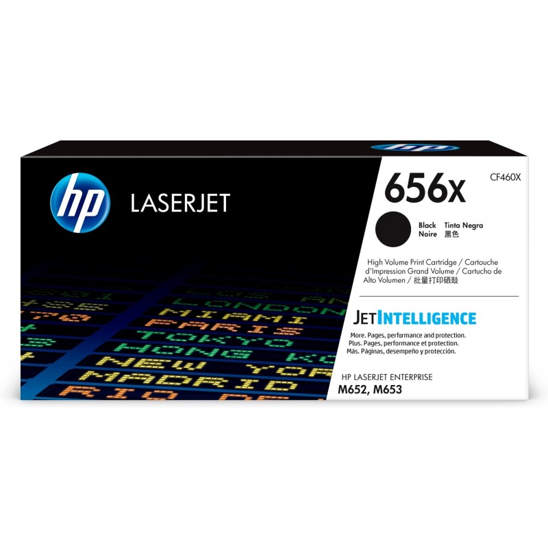 HP 656X oryginalny wkład LaserJet z czarnym tonerem o dużej pojemności