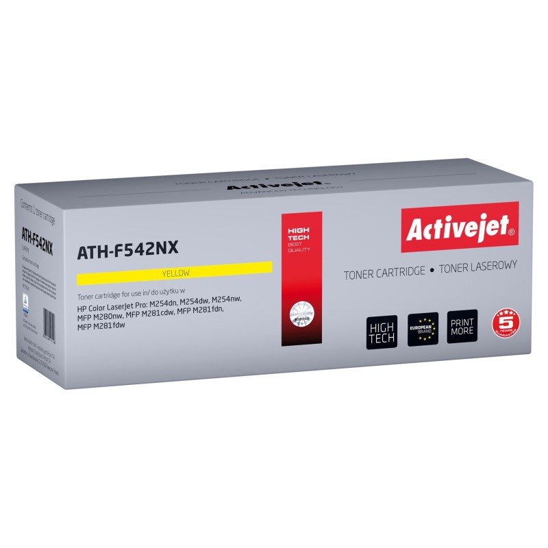 Activejet ATH-F542NX Toner (zamiennik HP 203X HP203X CF542X Supreme 2500 stron żółty)