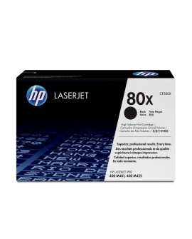 HP 80X svart LaserJet-tonerkassett med hög kapacitet, original kaseta z tonerem 1 szt. Oryginalny Czarny