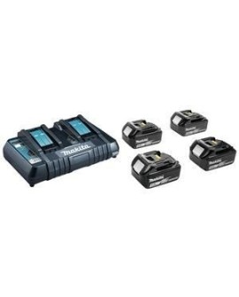 MAKITA ZESTAW ZASILAJĄCY 18V (BL1850Bx4+DC18RD) MAKPAC