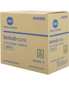 Konica-Minolta TNP51 Toner Yellow A0X5255