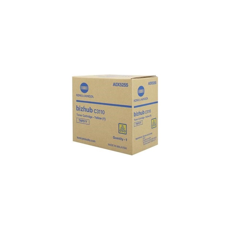Konica-Minolta TNP51 Toner Yellow A0X5255