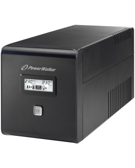 POWER WALKER UPS LINE-IN VI 1000 LCD 1000VA, 2X SCHUKO+2X IEC C13, RJ11/45, USB, LCD