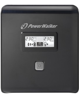 POWER WALKER UPS LINE-IN VI 1000 LCD 1000VA, 2X SCHUKO+2X IEC C13, RJ11/45, USB, LCD