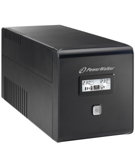 POWER WALKER UPS LINE-IN VI 1000 LCD 1000VA, 2X SCHUKO+2X IEC C13, RJ11/45, USB, LCD