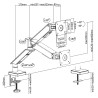 NANORS UCHWYT GAMINGOWY DO MONITORA 17-35" RS162