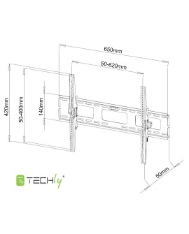 TECHLY UCHWYT ŚCIENNY TV LCD/LED 40-65 CALI 60KG U
