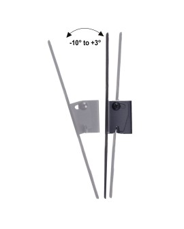 MACLEAN UCHWYT DO TELEWIZORA LUB MONITORAMAX. VESA 200X200, 23-43", 30KG, CZARNY MC-414