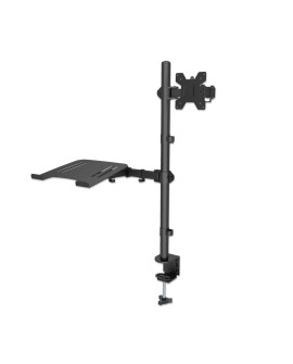 Manhattan 462136 uchwyt / stojak do monitorów 81,3 cm (32") Biurko Czarny