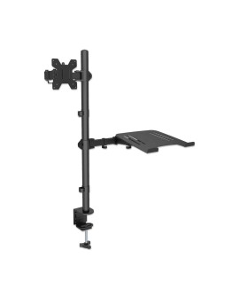 Manhattan 462136 uchwyt / stojak do monitorów 81,3 cm (32") Biurko Czarny