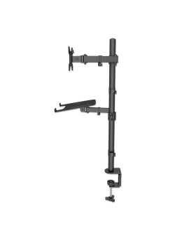 Manhattan 462136 uchwyt / stojak do monitorów 81,3 cm (32") Biurko Czarny