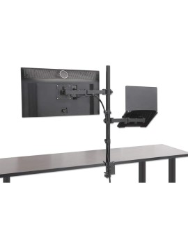 Manhattan 462136 uchwyt / stojak do monitorów 81,3 cm (32") Biurko Czarny