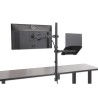 Manhattan 462136 uchwyt / stojak do monitorów 81,3 cm (32") Biurko Czarny