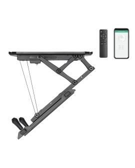 MACLEAN UCHWYT DO TV ELEKTRYCZNY SUFITOWY 32"-70" 35KG MC-880T