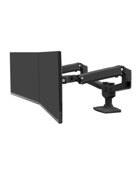 Ergotron LX DUAL SIDE-BY-SIDE ARM/27IN MIS-D 10Y W MATTE BLACK