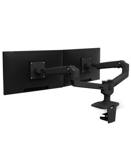 Ergotron LX DUAL SIDE-BY-SIDE ARM/27IN MIS-D 10Y W MATTE BLACK