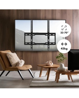 MACLEAN UCHWYT DO TV MAX VESA 400X400, 32-70", 45KG, REG. ODCHYLENIA +0°~-10°, MC-412