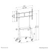 Neomounts NS-M3800BLACK uchwyt / stojak do monitorów 2,54 m (100") Podłoga Czarny