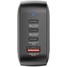 Verbatim, Mini ładowarka GaN USB 3.0, USB C, szara, 100 W, wymienne końcówki  C,G,A