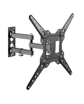 MACLEAN UCHWYT DO TV LUB MONITORA, UNIWERSALNY, MAX VESA 400X400, 23-55", 30KG, CZARNY MC-701N