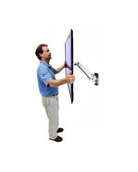 Ergotron INTERACTIVE TV ARM WALLMOUNT/30-55IN 8-18KG MIS-E/F POLISHED