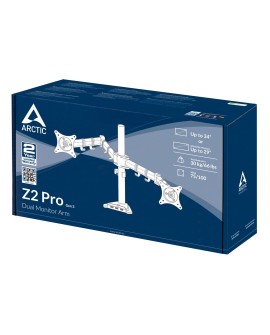 ARCTIC Z2 Pro (Gen 3) uchwyt / stojak do monitorów 86,4 cm (34") Biurko Czarny