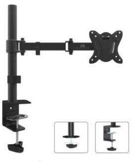 Uchwyt biurkowy do monitora Maclean MC-690 (biurkowy, Obrotowy, Uchylny 13" - 27" max. 8kg)